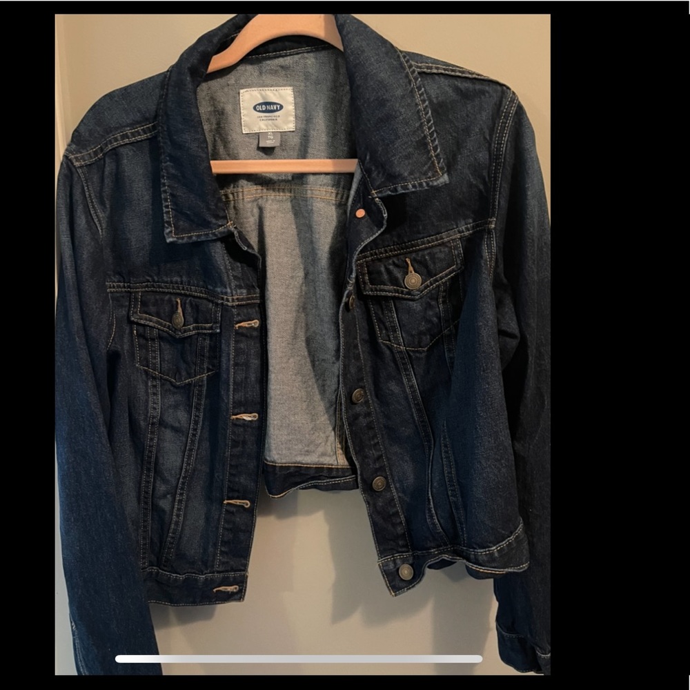 great blue jean jacket great condition
